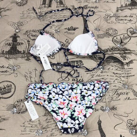 Anne Cole Studio Printed 2-Piece Swimsuit Set - Picture 5 of 7